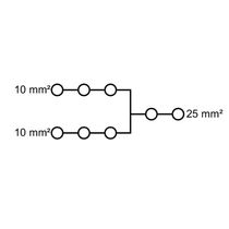 Bloco Distribuição Barra Monopolar 101A 1000V WPD1002X256X10GY Weidmuller Conexel