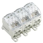 Bloco Distribuição Barra Tripolar 101A 1000V Wpd304 3X25/6X16+9X10 3Xg WPD3043X256X16+9X103XGY Weidmuller Conexel