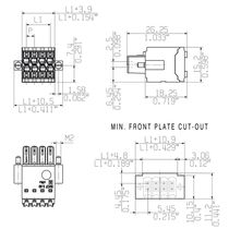 Conector B2Cf 3.50/20/180F Sn Bk Bx 1277940000 Weidmuller Conexel
