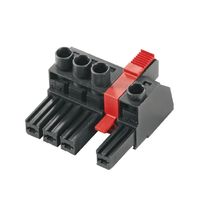 Conector Circuito Impulso Tetrapolar 600V 41A Preto Estan Plug-In Bvz 7.62It/0 BVZ 7.62IT/04/180MF2 SN BK BX Weidmuller Conexel