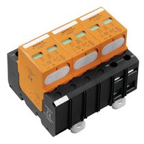 Dps Tripolar 230V 280V 25Ka Ip20 Preto E Laranja VPUI3LCF280V25KA Weidmuller Conexel