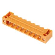 Conector Circuito Impulso 8P 300V 18,5A Laranja Estan Sl5.08Hc0890F3.2Sn SL5.08HC0890F3.2SNORBX Weidmuller Conexel