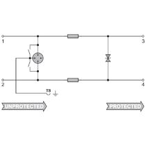 Dps Classe 3 Monopolar 24Vca/34Vcc 5Ka Ip20 Ip40 Ip54 Preto Vssc4 Cl VSSC4CL24VACDC0.5A Weidmuller Conexel