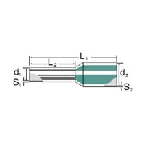 Terminal Ilhos Com Isolamento 1,5Mm2 Preto H1,516DSW Weidmuller Conexel
