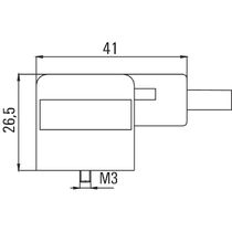 Cabo Com Conector Para Valvula Sail-Vsa-3.0U(0.5) 1845120300 SAILVSA3.0U(0.5) Weidmuller Conexel