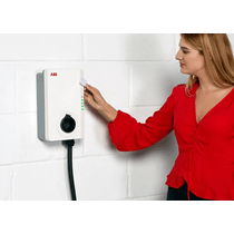 Carregador Para Carro Elétrico Terra Ac Wallbox 7,4KW 32A 220V 1P+N Com Cabo Tipo T2 Rfid 4G ABB6AGC085385 W7G5RC0 - ABB
