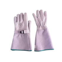 Luva Cobertura Vaqueta/Raspa Natural Com Tira Ajuste 200 Mm Tamanho Unico CBF001 - THECOM