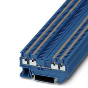 Conector Passagem Poliamida Azul 1,5Mm2 500V 17,5A 0,14 1,5Mm2 Preto 1,5/S PT1,5SQUATTROBU  Phoenix Contact