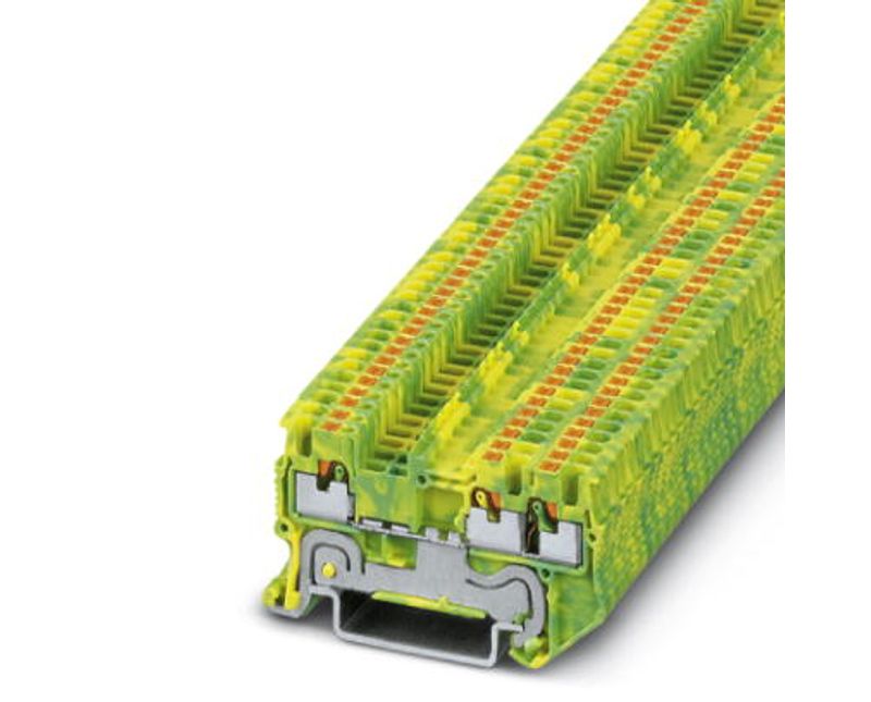 Conector Passagem Poliamida Verde/Amarelo PT1,5STWINPE Phoenix Contact ...