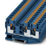 Conector Passagem Poliamida Azul PT10TWINBU  Phoenix Contact