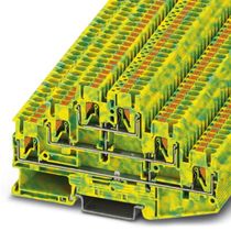 Conector Passagem Borne Terra Poliamida Verde/Amarelo 6Kv 2,5Mm2 PT2,53PE  Phoenix Contact