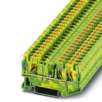 Conector Passagem Borne Terra Poliamida Verde/Amarelo 8Kv 4Mm2 PT4TWINPE  Phoenix Contact