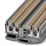 Conector Passagem Poliamida Cinza PT6QUATTRO  Phoenix Contact