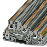 Conector Passagem Poliamida Cinza PTI2,5PELTG  Phoenix Contact