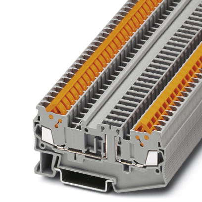 Conector Passagem Poliamida Cinza QTC1,5TG Phoenix Contact