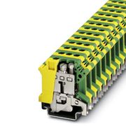 Conector Passagem Poliamida Verde/Amarelo UISLKG16  Phoenix Contact