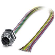 Conector Sensor Fêmea Parede Tpe 17 Polos M12 0,5M Saccdsim12Fs1 SACCDSIM12FS17PM16XL0,5 Phoenix Contact