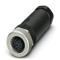 Conector Sensor Fêmea Reto 8 Polos M12 SACCM12FS8CONPG9M Phoenix Contact - Dimensional | Visão geral do produto posicionado para lateral esquerda