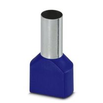 Terminal Ilhos Dup Com Isolamento 16Mm2 Azul AITWIN2X1616BU Phoenix Contact