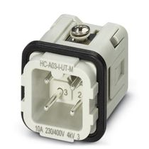 Porta Contato Macho 3P+T 24A HCA03IUTM Phoenix Contact