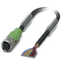 Conector Sensor Fêmea Reto Pu 12 Polos M12 10M SAC12P10,0PURFSSCO Phoenix Contact