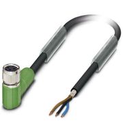 Conector Sensor Fêmea Ang Ip65 Ip67 Pu Tripolar M8 3M Sac3P3,0Pur SAC3P3,0PURM8FRSH Phoenix Contact