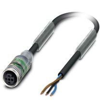 Conector Sensor Fêmea Reto Pu Tripolar M12 10M SAC3P10,0PURM12FS2L Phoenix Contact