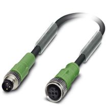Conector Sensor Jumper Macho e Fêmea Reto Pu Tripolar M8-M12 1,5M Sac3Pm8Ms SAC3PM8MS1,5PURM12FS Phoenix Contact