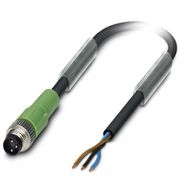 Conector Sensor Macho Reto Pu Tripolar M8 3M SAC3PM8MS3,0PUR Phoenix Contact