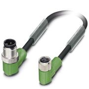Conector Sensor Macho e Fêmea Ang Pu Tripolar M12 3M SAC3PM12MR3,0PURM8FR Phoenix Contact