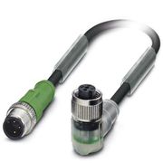 Conector Sensor Jumper Macho e Fêmea Rt/Ang Pu Tripolar M12 3M Sac3Pm12Ms3, SAC3PM12MS3,0PURM12FR2L Phoenix Contact