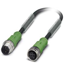 Conector Sensor Jumper Macho e Fêmea Reto Pu Tripolar M12 1M Sac3Pm12Ms1,0P SAC3PM12MS1,0PURM12FS Phoenix Contact