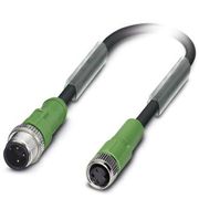 Conector Sensor Macho e Fêmea Reto Pu Tripolar M8-M12 3M Sac-3P-M12Ms/3,0-P SAC3PM12MS3,0PURM8FS Phoenix Contact