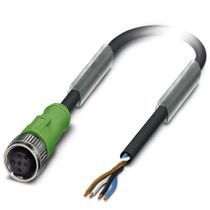 Conector Sensor Fêmea Reto Tetrapolar M12 2M SAC4P2,0PURM12FS Phoenix Contact