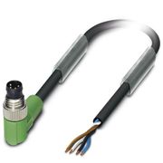 Conector Sensor Macho Ang Pu Tetrapolar M8 3M SAC4PM8MR3,0PUR Phoenix Contact