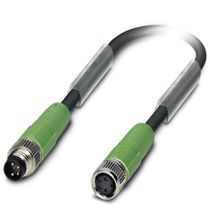 Conector Sensor Jumper Macho e Fêmea Reto Pu Tetrapolar M8 3M Sac4Pm8Ms3,0Pur SAC4PM8MS3,0PURM8FSSH Phoenix Contact