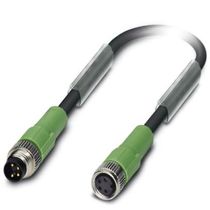 Conector Sensor Jumper Macho e Fêmea Reto Pu Tetrapolar M8 0,6M Sac4Pm8Ms0,6P SAC4PM8MS0,6PURM8FS Phoenix Contact