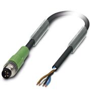 Conector Sensor Macho Reto Pu Tetrapolar M8 3M Sac-4P-M 8Ms/3,0-Pur Sac SAC4PM8MS3,0PUR Phoenix Contact