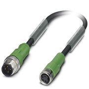 Conector Sensor Macho e Fêmea Reto Tetrapolar M8-M12 0,3M SAC4PM12MS0,3PURM8FS Phoenix Contact
