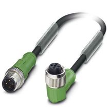 Conector Sensor Macho e Fêmea Ang Pu Tetrapolar M12 5M SAC4PM12MS5,0PURM12FR Phoenix Contact