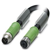 Cabo Pot Com Conector M12 Pur 5M Preto Tetrapolar SAC4PM12MST5,0PURM12FST Phoenix Contact