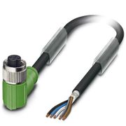 Conector Sensor Fêmea Ang 5 Polos M12 10M SAC5P10,0PVCM12FRSHVA Phoenix Contact