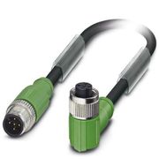 Conector Sensor Jumper Macho e Fêmea Rt/Ang Pu 5 Polos M12 3M Sac5Pm12Ms3, SAC5PM12MS3,0PURM12FRSH Phoenix Contact