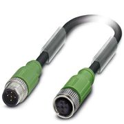 Conector Sensor Macho e Fêmea Reto Pu 5 Polos M12 3M Sac5Pm12Ms3,0Purm12Fs SAC5PM12MS3,0PURM12FSSH Phoenix Contact