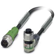 Conector Sensor Macho e Fêmea Rt/Ang Pu 5 Polos M12 1,5M Sac5Pm12Ms1,5Purm SAC5PM12MS1,5PURM12FR3L Phoenix Contact