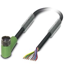 Conector Sensor Fêmea Ang Pu 8 Polos M8 3M SAC8P3,0PURM8FR Phoenix Contact