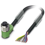 Conector Sensor Fêmea Ang Pu 8 Polos M12 3M Sac-8P-3,0-Pur/M12Fr SAC8P3,0PURM12FR Phoenix Contact