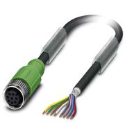 Conector Sensor Fêmea Reto Pu 8 Polos M12 3M SAC8P3,0PURM12FSSH Phoenix Contact