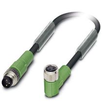 Conector Sensor Macho e Fêmea Rt/Ang Tripolar M8 1,5M SAC3PM8MS1,5PURM8FR Phoenix Contact