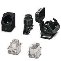 Conjunto Conec 2 Insert Cont 2 Caixas 1 Cabs Para Tomada Multipolar Hcev HCEVOB10PTBWSCHLM25PLRBK Phoenix Contact